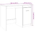 vidaXL Stôl dub artisan 100x50x76 cm kompozitné drevo