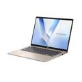 ASUS Vivobook 14/X1407AA-LY018W/U5-325/14"/WUXGA/16GB/1TB/Intel int/W11H/Gold/2R Notebook, Core Ultra 5-404, 16GB DDR5, 1TB SSD, Intel Graphics, 14" WUXGA IPS, 300 nitu, Wi-Fi 6, BT 5.2, W11H, zlatý