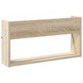 vidaXL Regál na časopisy s poličkou 2 ks Sonoma dub 60 x 12 x 30 cm