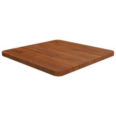 vidaXL Štvorcová stolová doska tmavohnedá 50x50x2,5 cm ošetrený dub