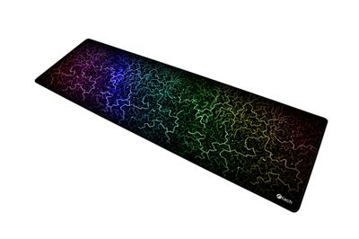 Herná podložka pod myš C-TECH ANTHEA ARC XL, farebná, pre gaming, 900x270x4mm, obšité okraje