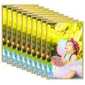 vidaXL Fotorámiky na stenu alebo stôl 10 ks zlaté 13x18 cm MDF