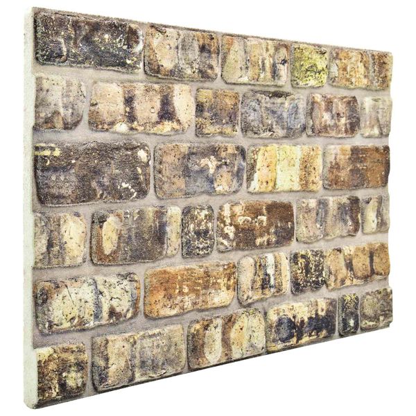 vidaXL Nástenné panely 10 pcs Viacfarebný 100 x 50 cm EPS pena
