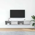 vidaXL TV stolíky 2 ks sivý dub sonoma 80x31x25,5 cm spracované drevo