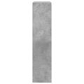 vidaXL Botník betónovo sivý 60x21x87,5 cm kompozitné drevo