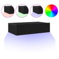 vidaXL TV skrinky s LED svetlami 2 ks, čierny dub 60x35x15,5 cm