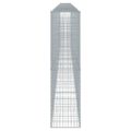 vidaXL Gabiónový kôš s krytom 1000x50x200 cm pozinkované železo