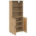 vidaXL Highboard 2 ks Remeselný dub 69,5 x 34 x 180 cm