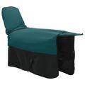 vidaXL Plášť pre kone Tmavozelená a čierna 165 cm Polyester