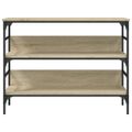 vidaXL Konzolový stolík dub sonoma 100x32x75 cm kompozitné drevo