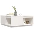 vidaXL Konferenčný stolík biely 100x101x40,5 cm borovicový masív