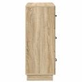 vidaXL Zásuvkový kabinet Dub sonoma 66 x 34,5 x 87 cm Kompozitné drevo