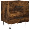 vidaXL Nočné stolíky 2 ks dymový dub 40x35x47,5 cm kompozitné drevo