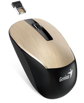 GENIUS NX-7015/Kancelárska/Optická/1 600 DPI/Bezdrôtová USB/Zlatá