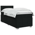 vidaXL Posteľ boxspring s matracom Čierna 100 x 200 cm Látka