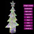 vidaXL Vianočný stromček 240 LED Viacfarebný 180 cm Akryl