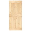 vidaXL Posuvné dvere 90 x 210 cm Masívne borovicové drevo (neupravené)