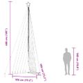 vidaXL LED vianočný stromček 789 LED farebné 476 cm