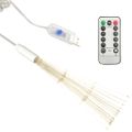 vidaXL Vonkajšie vianočné prskavky 10 ks, teplá biela 20 cm, 1400 LED