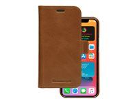 Pouzdro s klopou pro mobilní telefon - kůže full-grain - bronz - pro Apple iPhone 12, 12 Pro