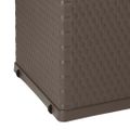 vidaXL Záhradný úložný box, hnedý 120x56x63 cm, PP ratan