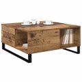 vidaXL Konferenčný stolík Staré drevo 80 x 80 x 36,5 cm