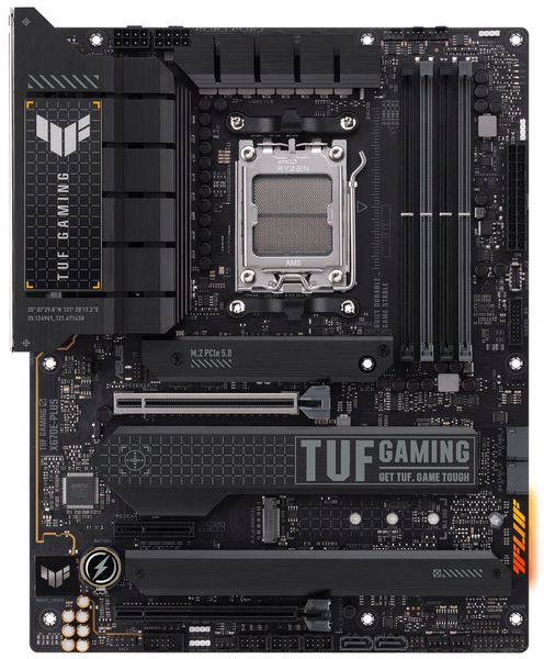 ASUS TUF GAMING X670E-PLUS/AM5/ATX Základná doska, AMD X670, AM5, 4x DDR5 DIMM (max. 128GB), 4x M.2, HDMI, DisplayPort, 2x USB typ C, ATX