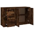 vidaXL Komoda dymový dub 100x33x59,5 cm spracované drevo