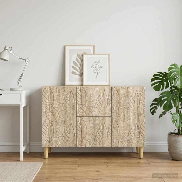 vidaXL Servírovacia skriňa Dub sonoma 89 x 34,5 x 60 cm
