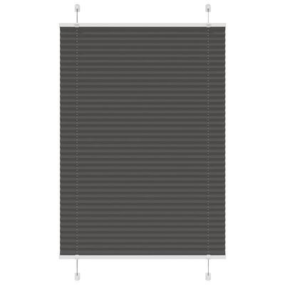 vidaXL plisovaná roleta čierna 95x100 cm Šírka látky 94,4 cm
