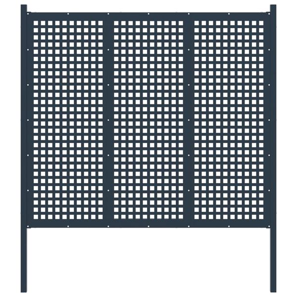vidaXL Záhradný plot z ocele 178x200 cm antracitový