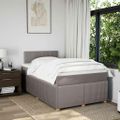 vidaXL Boxspring posteľ s matracom sivohnedý 120x200 cm látka