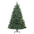 vidaXL Umelý Sklápací Vianočný Stromček Zelená 270 cm PVC a kov
