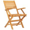 vidaXL Skladacie stoličky 2 ks 55x62x90 cm Masívne teakové drevo