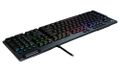 Logitech herní klávesnica G815 LIGHTSYNC RGB/ mechanická/ drátová/ GL taktilná/ USB/ UK rozloženie/ Carbon Klávesnica, herná, drátová, nízkoformová, mechanická, hmatové spínače GL, RGB podsvietenie, UK rozloženie, USB, čierna