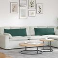 vidaXL Vankúše na pohovku 2 pcs Tmavozelená 120 x 40 cm