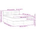 vidaXL Posteľný rám boxsping s matracom tmavomodrý 140x210 cm zamat