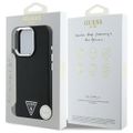Guess HC MagSafe Grained PU Triangle Logo case for iPhone 16 Pro Max 6,9" black
