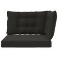 vidaXL Vankúš na vonkajšiu pohovku Polyester Čierna 68,5 x 68,5 cm