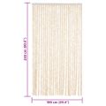 vidaXL Záves proti hmyzu béžový a biely 100x230 cm ženilka