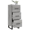 vidaXL Komoda sivý dub sonoma 34,5x34x90 cm spracované drevo