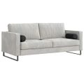 vidaXL Podložkové vankúše 2 pcs Čierna Ø 15 x 40 cm Mikrovlákno
