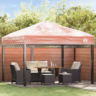 vidaXL Náhradný kryt pre altánok 300 x 300 x 26 cm Priehľadná PVC