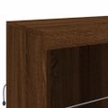 vidaXL Komoda s LED svetlami hnedý dub 202x37x100 cm