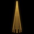 vidaXL Vianočný stromček na stožiari teplé biele svetlo 310 LED 300 cm