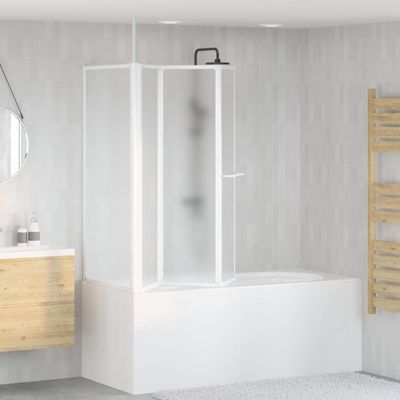 Vaňová zástena v tvare L 70x120x137 cm, 4 panely, skladacia