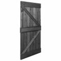 vidaXL Dvere 90x210 cm masívne borovicové drevo čierne