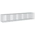 vidaXL Gabiónový kôš s krytom 550x100x100 cm pozinkované železo