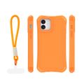 Puzdro Safepop s popruhom pre iPhone 12 / 12 Pro 6,1" oranžové