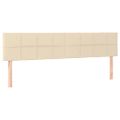 vidaXL Posteľný rám boxspring s matracom krémový 160x200 cm látka